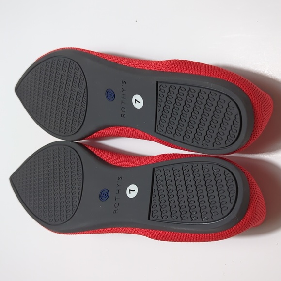 ROTHY'S THE POINT FLAME RED FLAT SHOES - Picture 16 of 16